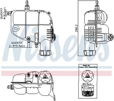 Розширювальний бак Nissens (996185)