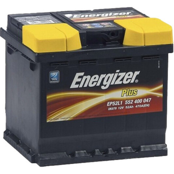 Акумулятор 52Ah-12v Energizer Plus (207х175х190), R, EN470 Energizer (552400047)