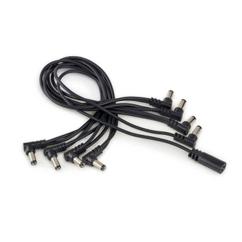 Кабель для гитарных педалей RockBoard Flat Daisy Chain Cable, 8 Outputs, Angled (RBO CAB POWER DC8 A)