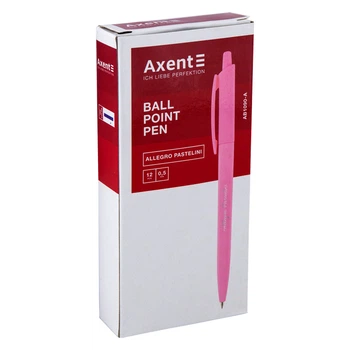 Ручка кулькова автоматична Axent Allegro Pastelini AB1090-02-A, 0.5 мм, синя