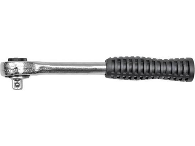 Тріскачка VOREL 53500 до торцевих голівок, квадрат 1/4", L= 125 мм, 45T