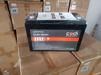 Аккумулятор Codi Energy LiFePO4 12,8 В 180Ач (2304 Втч) литий железо фосфатная аккумуляторная батарея (для дома, котла, солнечных батарей)