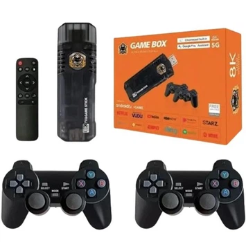 Приставка игровая с джойстиками беспроводными TV STICK 5G 9402 USB портативная консоль 10000 игр