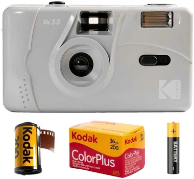Плівковий фотоапарат Kodak M35 сірий / плівка / батарейка