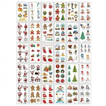 Набор детских временных тату "Рождество и Новый год №2" tattoo-mini-set-cmas-30-2