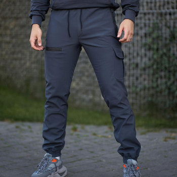 Зимние Мужские Брюки Flash Intruder Softshell на флисе / Утепленные брюки в сером цвете размер XL