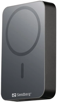Powerbank Sandberg 10000mAh 20W Qi PD QC3.0 MagSafe Wireless Black (SAND_420-97)