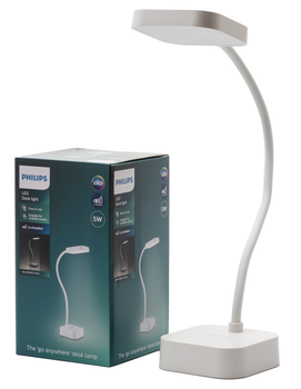 Настольная лампа Philips Led Reading Desk Lamp Rock 5W 5000K 1800Mah (Lithium Battery) Белая