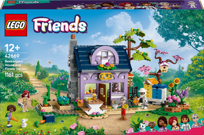 Конструктор LEGO Friends Домик и цветник пчеловодов 1161 деталь (42669)