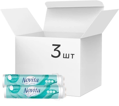 Ватні диски Novita Delicate 3 пачки по 120 шт. (4744246013085)