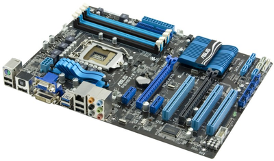 Материнская плата Asus P8H67-V (s1155, H67, 4xDDR3, VGA, DVI, HDMI, 2xPCI-e x16, ATX) Б/У