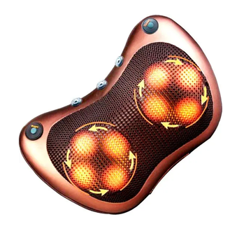 Роликовая массажная подушка для спины и шеи Massage pillow с подогревом