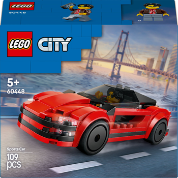 Конструктор LEGO City Красный спортивный автомобиль 109 деталей (60448)