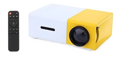 Портативный домашний мини – проектор с динамиком UKC YG-300 White/Yellow