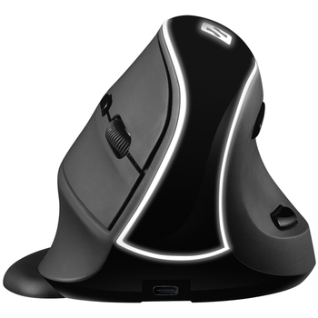 Беспроводная вертикальная мышка Sandberg Wireless Pro 3400 dpi 6кн USB Black (630-13)