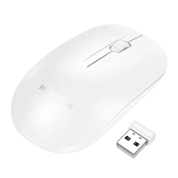 Миша BOROFONE Planet business wireless mouse BG14 |2.4G, 1000dpi| Білий Колір Білий