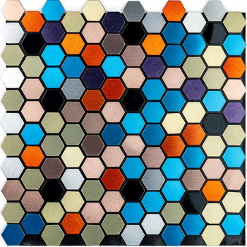 Самоклеющаяся алюминиевая плитка Sticker Wall 300х300х3мм SW-00001932 (D)