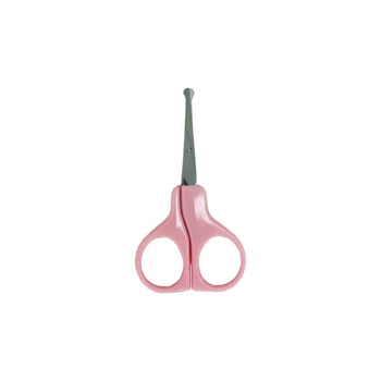 Ножницы маникюрные безопасные MGZ-0715 (Pink) розовый