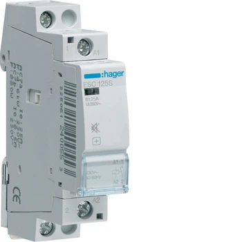 Контактор модульный 1P 25A 1NO 230V безшумний [ESC125S] Hager