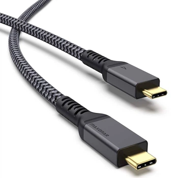Кабель Maxonar, USB-С, Thunderbolt 4, для быстрой зарядки до 100W, для передачи даных до 40Gbps, поддержка 8K, длина 2 м