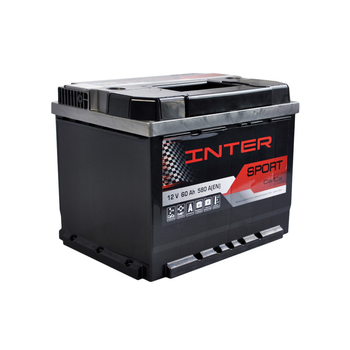 Автомобильный аккумулятор INTER Sport 60Ah 580A L+ 4820219073925