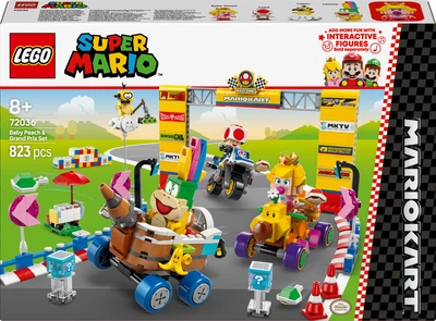 Конструктор LEGO Super Mario Mario Kart - Baby Peach & Grand Prix. Набор 823 детали (72036)