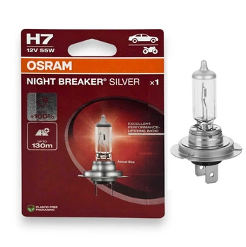Галогенная лампа Osram H7 Night Breaker Silver 64210NBS-01ВL 12V 55W +100% Autoexpect (02086)