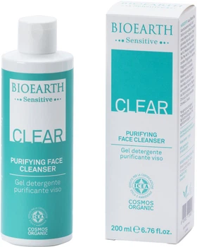 Очищуючий гель для обличчя Bioearth Sensitive Clear Purifying Face Cleanser 200 мл (8029182014553)