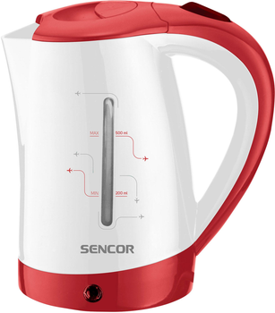 Электрочайник Sencor SWK150RD 1100 Вт 0,5 л пластик красный