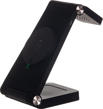 Бездротова зарядна станція TheGeneral 3 в 1 SwiftFlow 15 Вт Fast Charger Чорна (40050919-01)