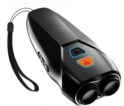 Відлякувач собак ультразвуковий Ultrasonic Dog Repeller PU70 8669 з ліхтариком Black