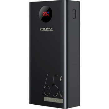 Зовнішній акумулятор (павербанк) Romoss PEA40 Pro 65W 40000mAh Black (PEA40-282-2183H) Original