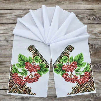 Набор для вышивания бисером ARHIBIS Свадебного рушника с калиной 30*220 см (8044)