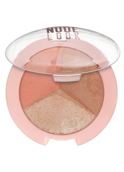 Палитра для макияжа GOLDEN ROSE Nude Look 3 in 1, 9.5 г
