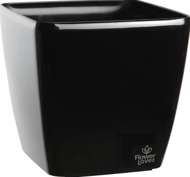 Цветник Plastkon Quadrato 18x18x17 Flower Lover антрацит (A-011360)
