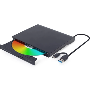 Оптический привод Gembird Gembird, Black, DVD+/-RW, USB 3.1 / Type-C (DVD-USB-03)