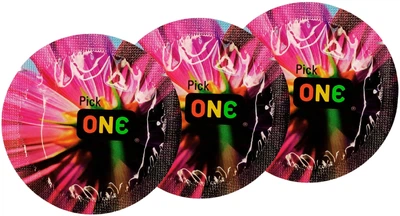 Презервативи One Pick Color Sensations Фіолетові 3 шт (ROZ6400230331)
