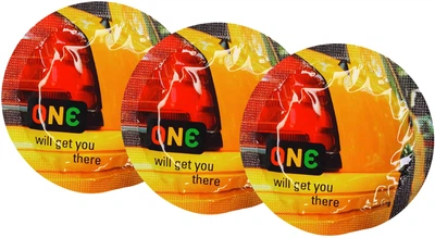 Презервативи One Color Sensation Will Get You There Жовті 3 шт (ROZ6400230339)