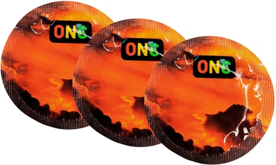 Презервативи One Trip To Cloud Nine Color Sensations Помаранчеві 3 шт (ROZ6400230330)