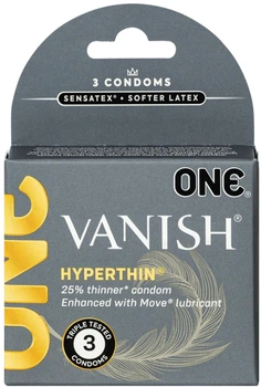 Презервативи One Vanish 3 шт (ROZ6501053332)