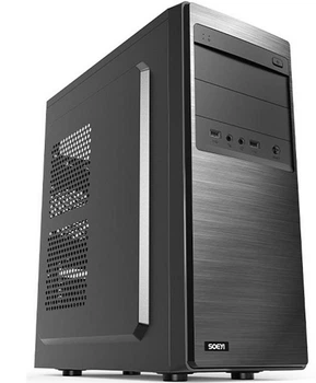 Корпус Midi-Tower з БЖ 500Вт FrimeCom E133 2x5.25" 2x3.5" 2xUSB 3XSSD 2.5" 405х385х178мм Black