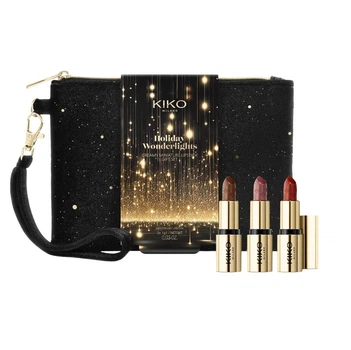 Набор для губ из 3 мини-помад Kiko Milano Holiday Wonderlights Creamy Miniature Lipstick Gift Set 3х1 г