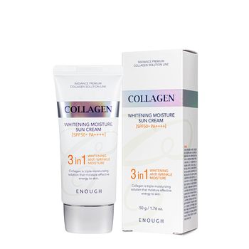 Солнцезащитный крем SPF50+ PA++++ Enough Collagen 3in1