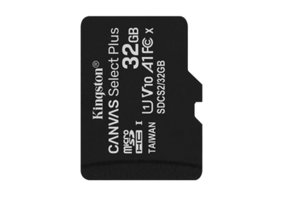 Карта памяти microSDXC KINGSTON CANVAS SELECT PLUS 32GB CLASS 10 А1 (R-100MB/S) (ADAPTER SD) С адаптером (SDCS2/32GB)