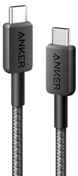 Кабель Anker 322 USB-C 1.8 м нейлон Черный (A81F6G11)
