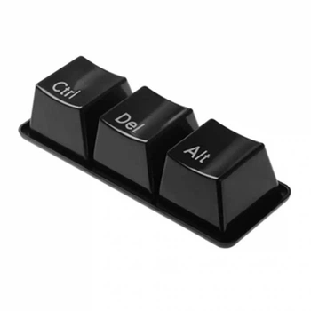 Чашки програміста кнопки Ctrl Alt Del (Чорні) Без бренду