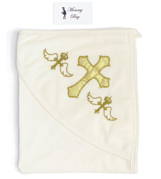 Крижма-рушник для хрещення RoyalBaby #2 Молочна