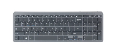 Бездротова клавіатура VHG B053 Slim Grey, Bluetooth 4.0+2.4G