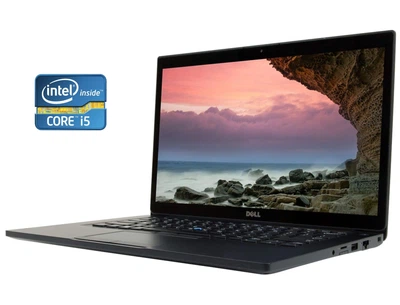 Ультрабук Б-класс Dell Latitude 7480 / 14" (1920x1080) TN / Intel Core i5-6300U (2 (4) ядра по 2.4 - 3.0 GHz) / 8 GB DDR4 / 128 GB SSD / Intel HD Graphics 520 / WebCam / Без АКБ б/в