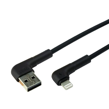 Кабель USB Remax RC-014i Tenky Lightning Колір Чорний